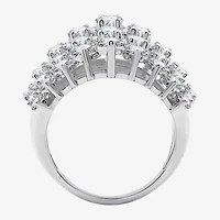 (H-I / Si2-I1) Womens 5 CT. T.W. Lab Grown White Diamond 10K Gold Cocktail Ring