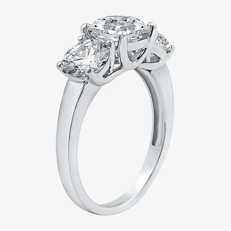 CT. T.W. Lab-Grown (G / SI1-SI2) Diamond Round 3-Stone Engagement Ring 14K Gold