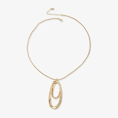 Worthington Womens Inch Pendant Necklace