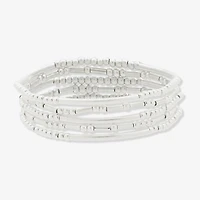 a.n.a Silver Tone Womens 5-pc. Bracelet Set