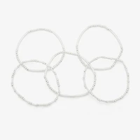 a.n.a Silver Tone Womens 5-pc. Bracelet Set