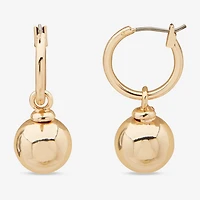 Worthington Womens 30.5mm Hoop Earrings
