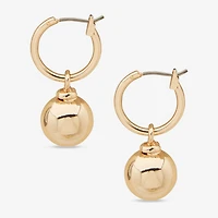 Worthington Womens 30.5mm Hoop Earrings