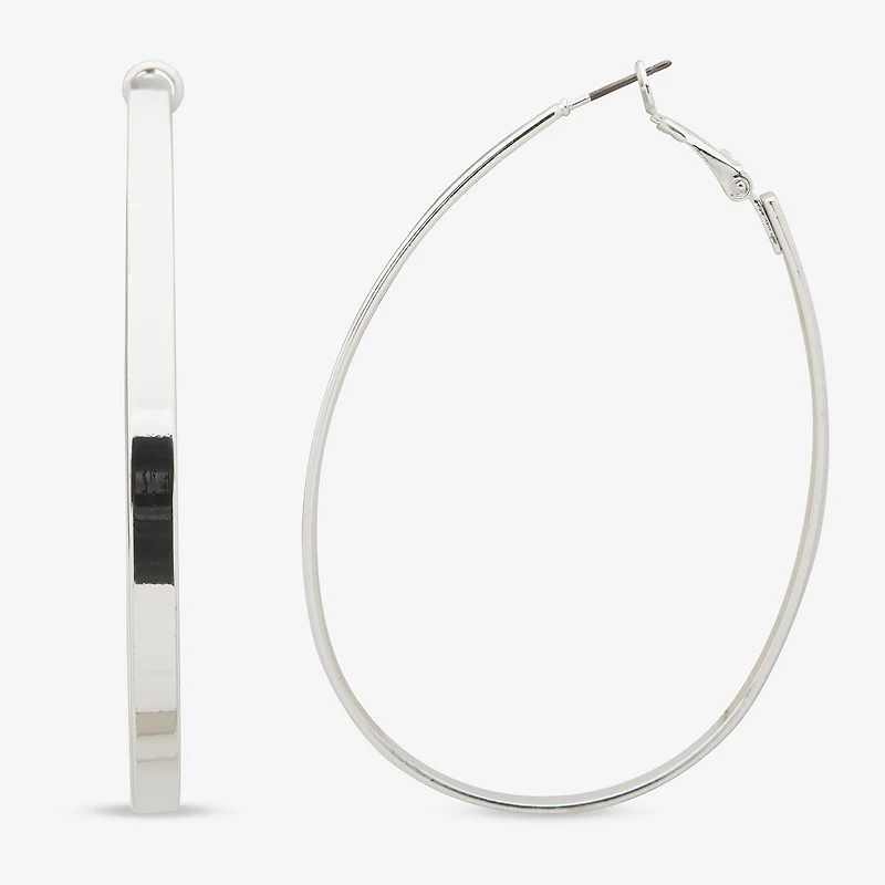 Worthington Womens 63.5mm Hoop Earrings
