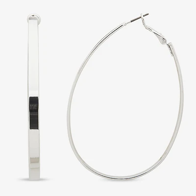 Worthington Womens 63.5mm Hoop Earrings