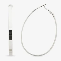 Worthington Womens 63.5mm Hoop Earrings