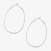 Worthington Womens 63.5mm Hoop Earrings