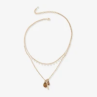 a.n.a Womens Brown Tiger's Eye 16 Inch Strand Necklace