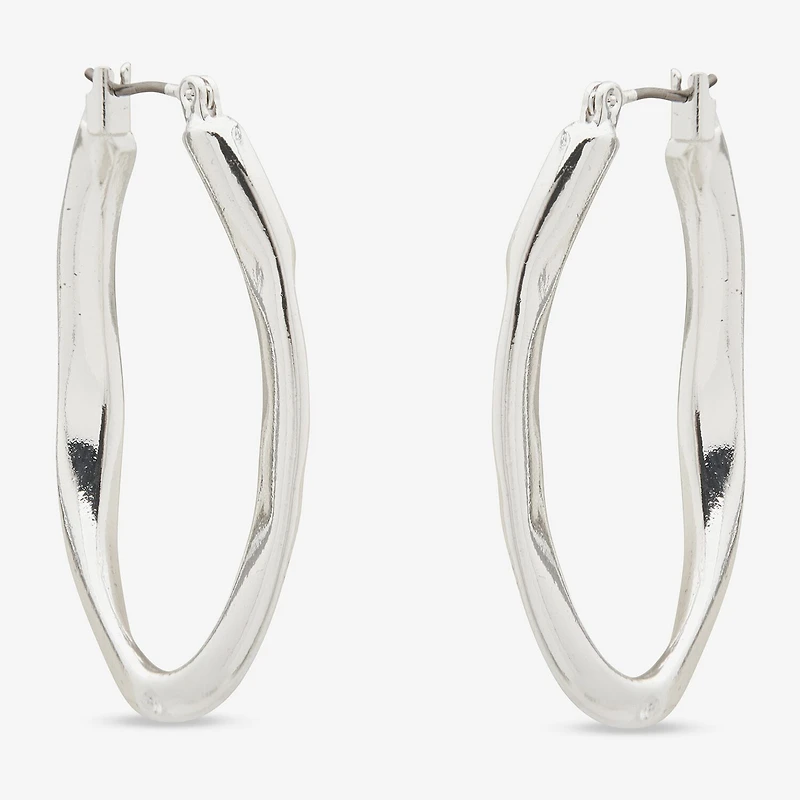 Worthington Womens 38.1mm Hoop Earrings