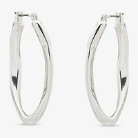 Worthington Womens 38.1mm Hoop Earrings