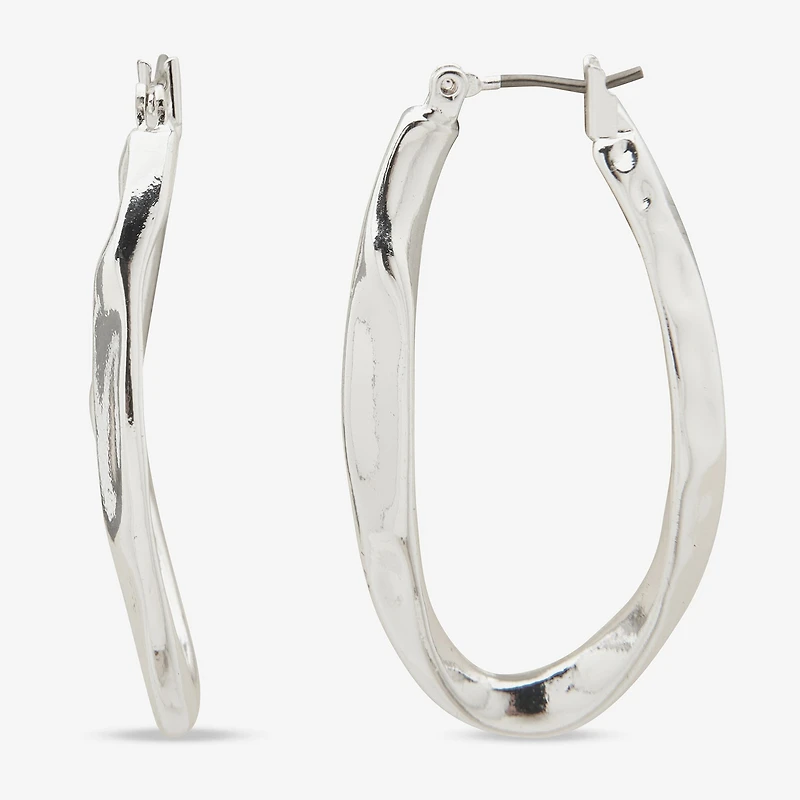 Worthington Womens 38.1mm Hoop Earrings