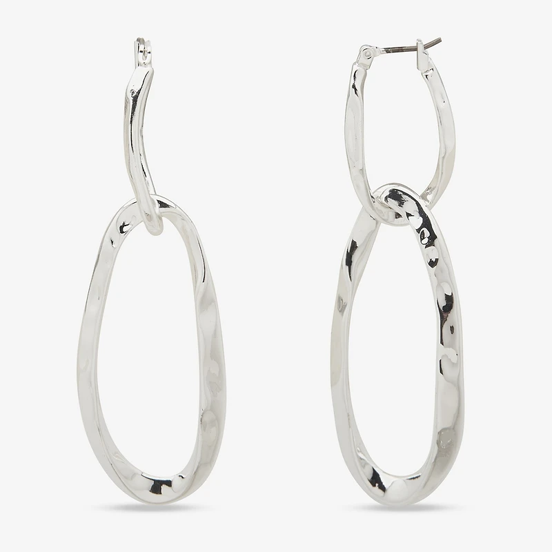 Worthington Womens 76.2mm Hoop Earrings