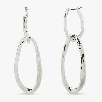 Worthington Womens 76.2mm Hoop Earrings