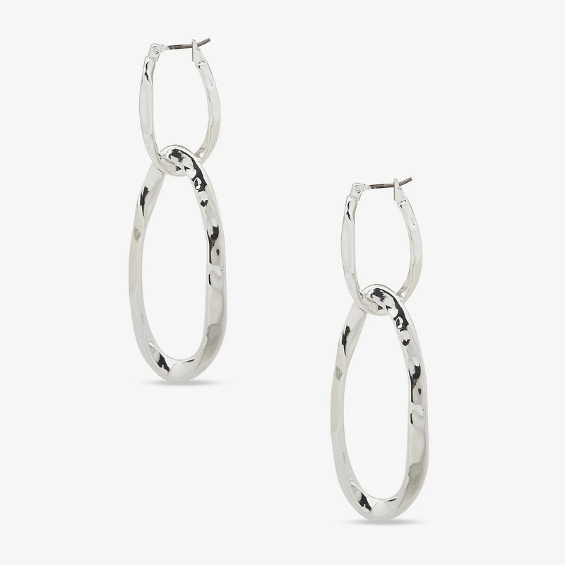 Worthington Womens 76.2mm Hoop Earrings