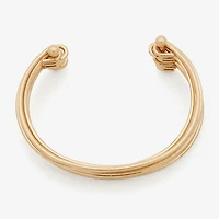 a.n.a Gold Tone Bangle Womens Cuff Bracelet