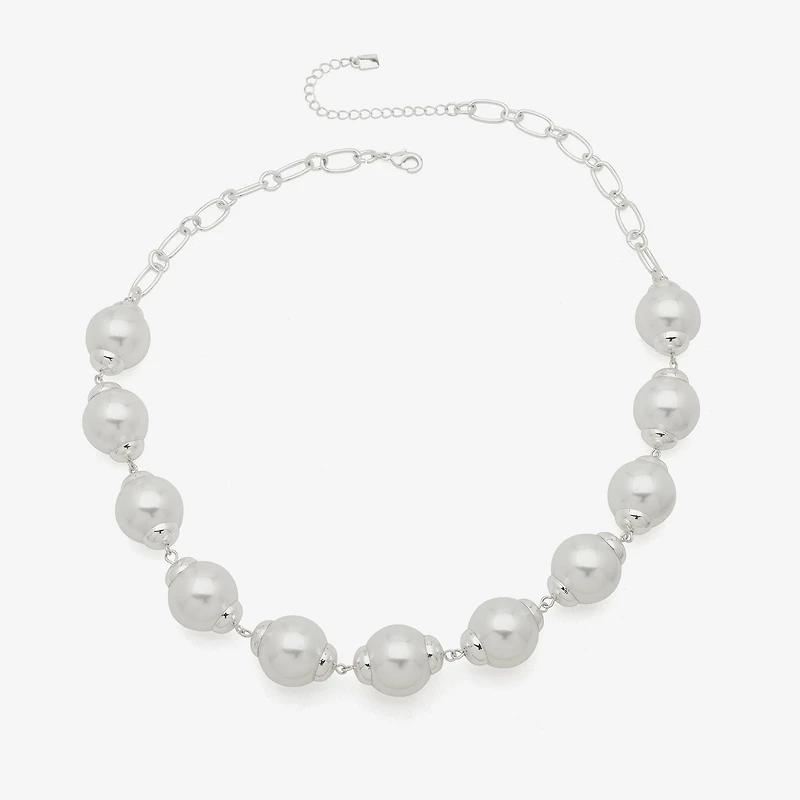 Worthington Womens 16 Inch Collar Necklace