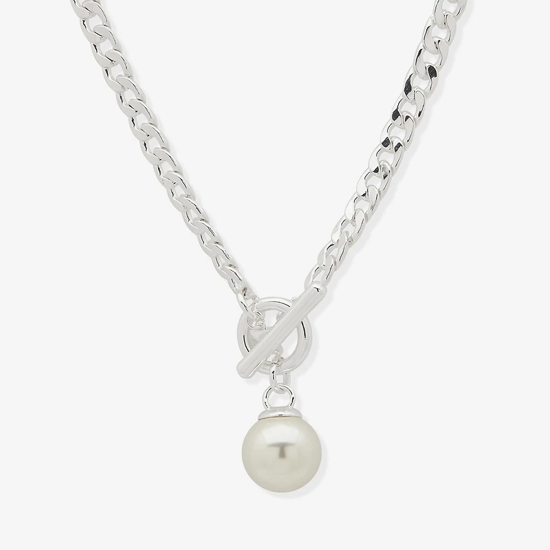 Worthington Simulated Pearl Womens 19 Inch Pendant Necklace