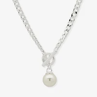 Worthington Simulated Pearl Womens 19 Inch Pendant Necklace