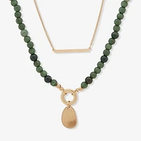 a.n.a Multi Row Womens 16 Inch Strand Necklace
