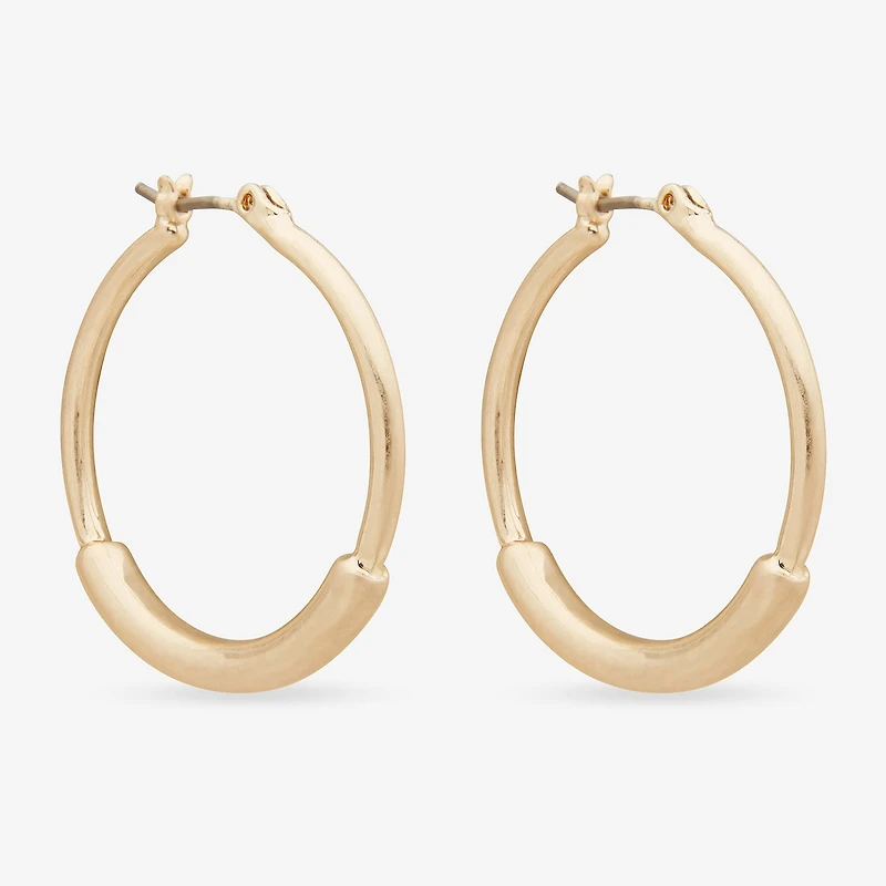 a.n.a Tube Womens Hoop Earrings