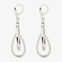 Worthington Silver Tone Orbital Womens Infinity Drop Earrings