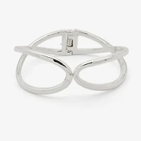 Worthington Silver Tone Twisted Womens Cuff Bracelet