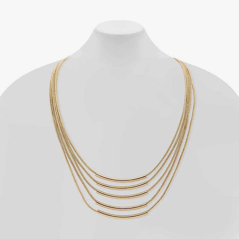 Worthington Gold Tone Womens 17 Inch Strand Necklace