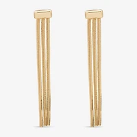 Worthington Snake Chain Linear Womens Drop Earrings