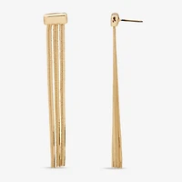 Worthington Snake Chain Linear Womens Drop Earrings