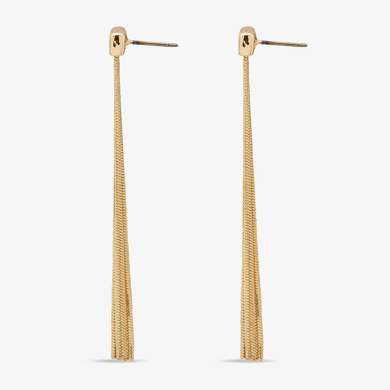 Worthington Snake Chain Linear Womens Drop Earrings