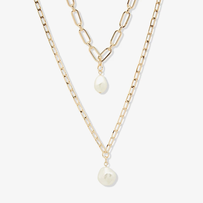 Worthington Pendant Womens White 21 Inch Strand Necklace