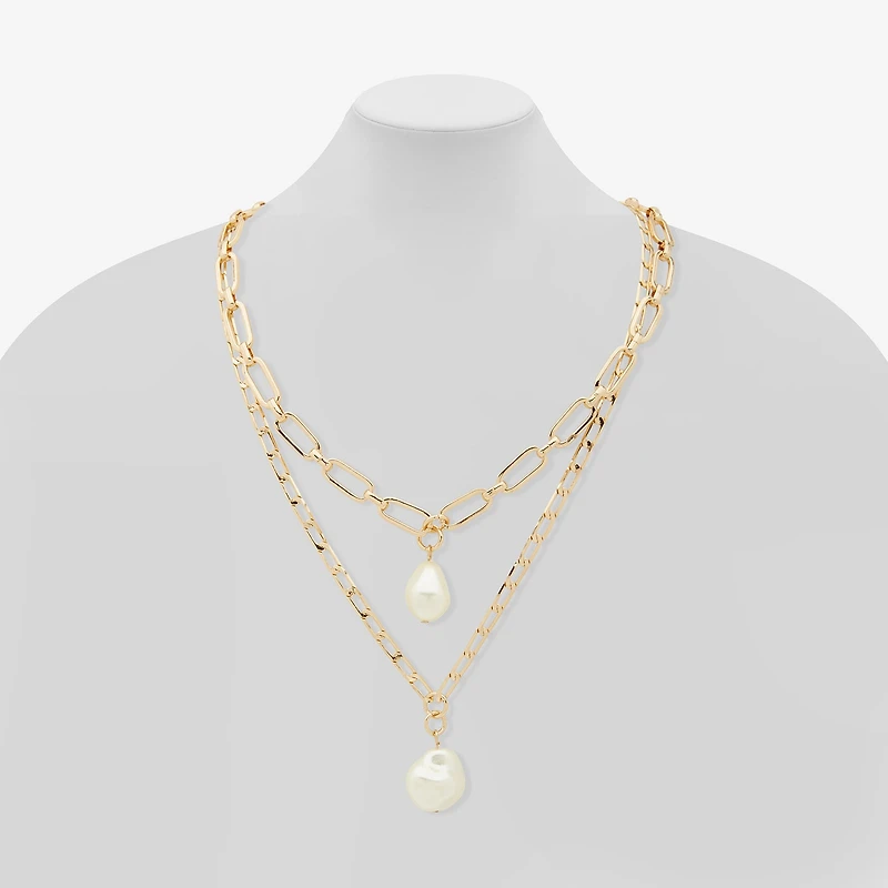 Worthington Pendant Womens White 21 Inch Strand Necklace