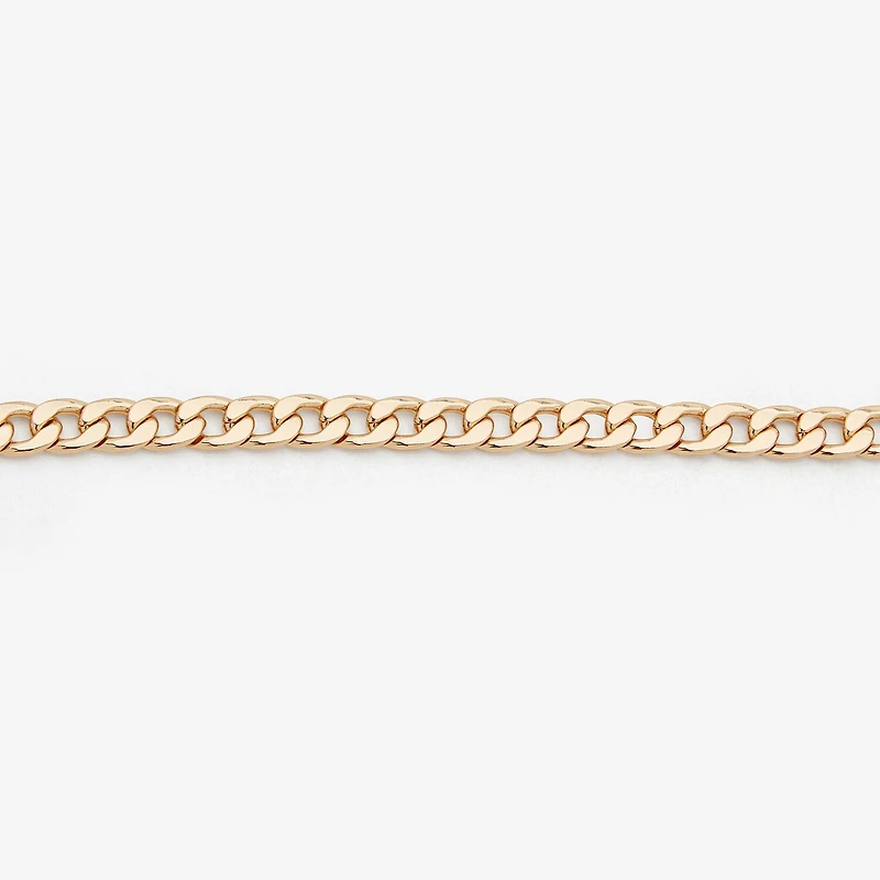 Worthington Toggle Charm Womens 8 Inch Curb Chain Bracelet