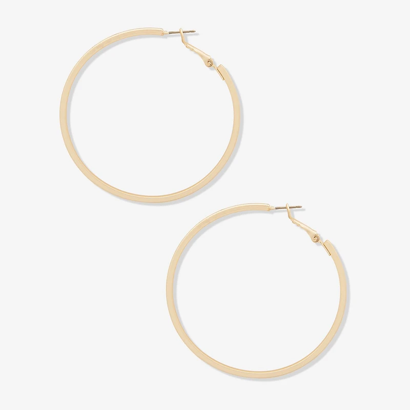 a.n.a Womens 58.5mm Hoop Earrings