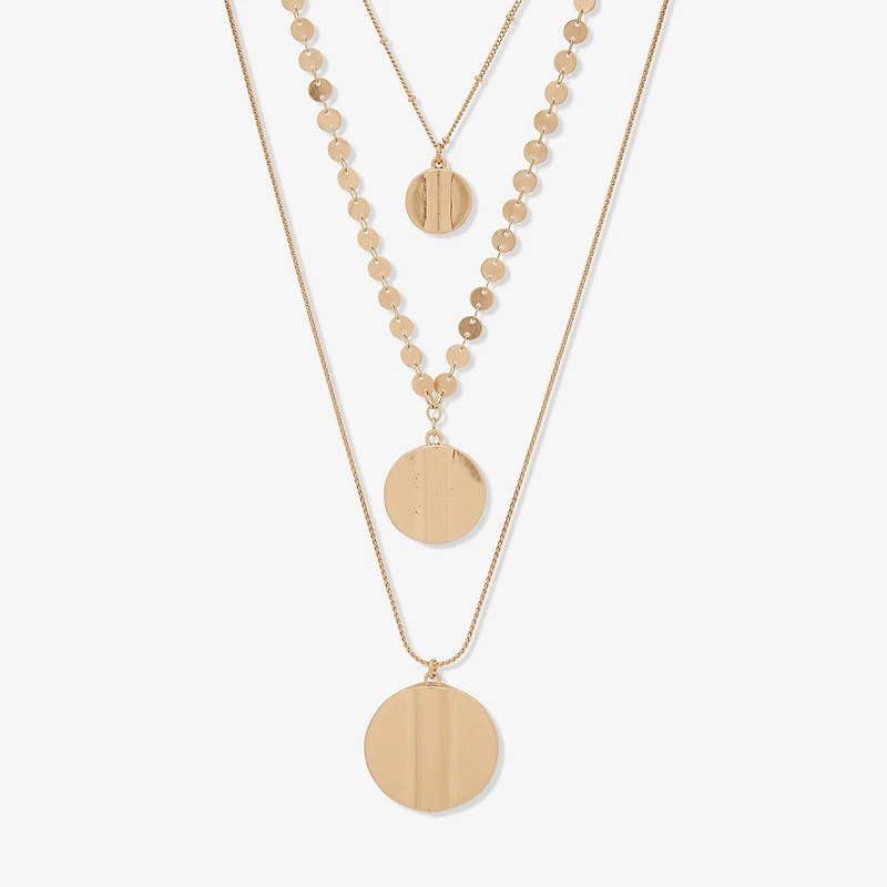 a.n.a Gold Tone Womens 39 Inch Strand Necklace