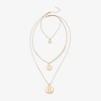 a.n.a Gold Tone Womens 39 Inch Strand Necklace