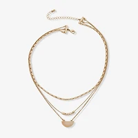 a.n.a Gold Tone Womens 24 Inch Strand Necklace