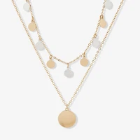 a.n.a Two Tone Womens 16 Inch Strand Necklace