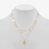 a.n.a Two Tone Womens 16 Inch Strand Necklace