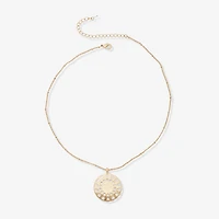 a.n.a Womens Sunburst 17 Inch Pendant Necklace