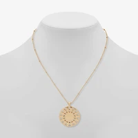 a.n.a Womens Sunburst 17 Inch Pendant Necklace