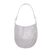 I. Miller Lolly Crystal Front Hobo Embellished Evening Bag