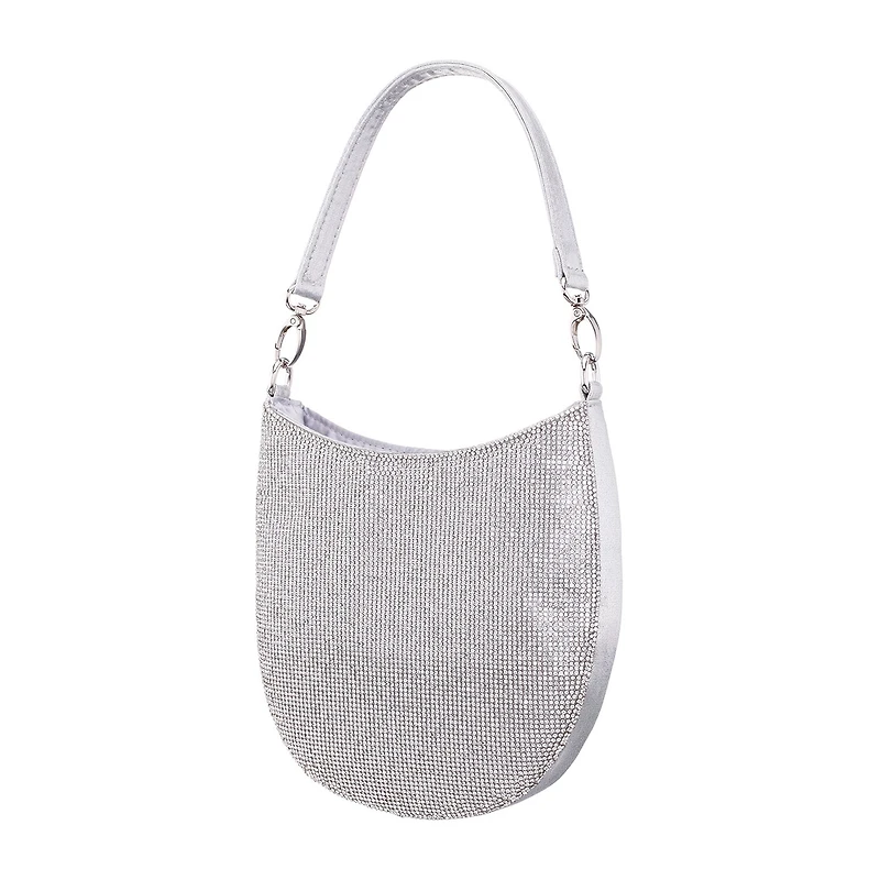 I. Miller Lolly Crystal Front Hobo Embellished Evening Bag