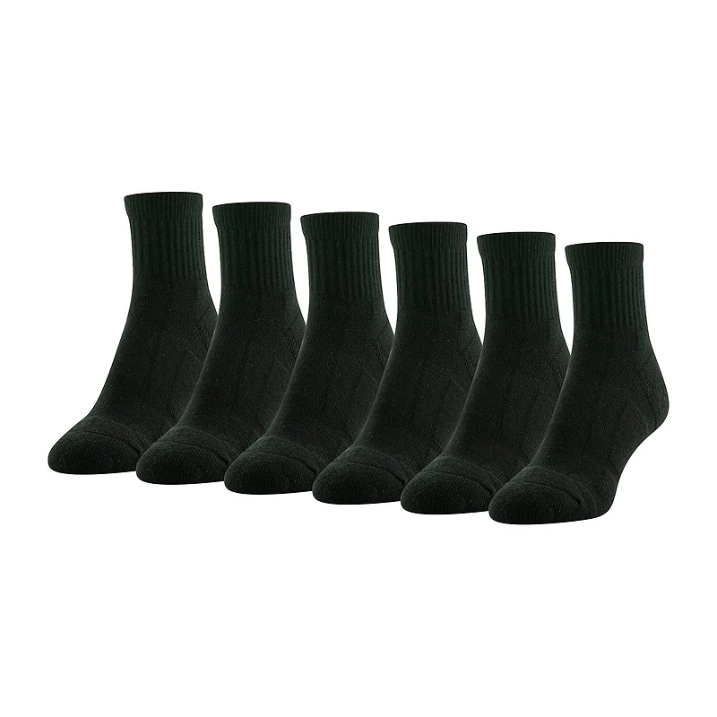 Gold Toe Sport Cushion Womens Multi-Pack 6 Pair Quarter Ankle Socks
