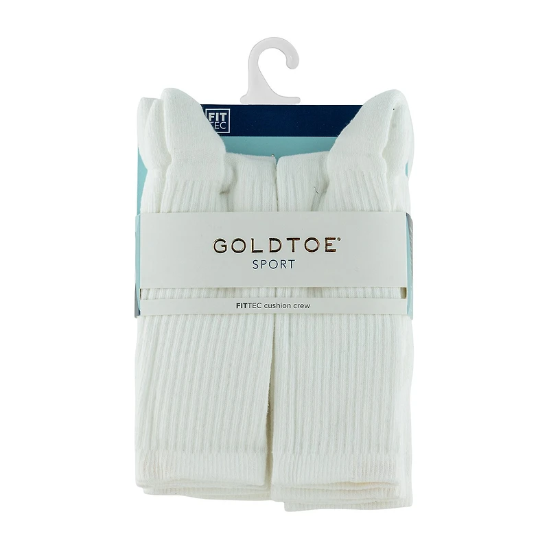 Gold Toe Sport Cushion Womens 6 Pair Crew Socks