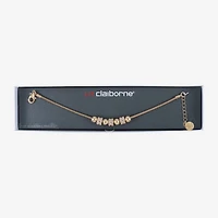 Liz Claiborne Womens Glass Strand Bracelet