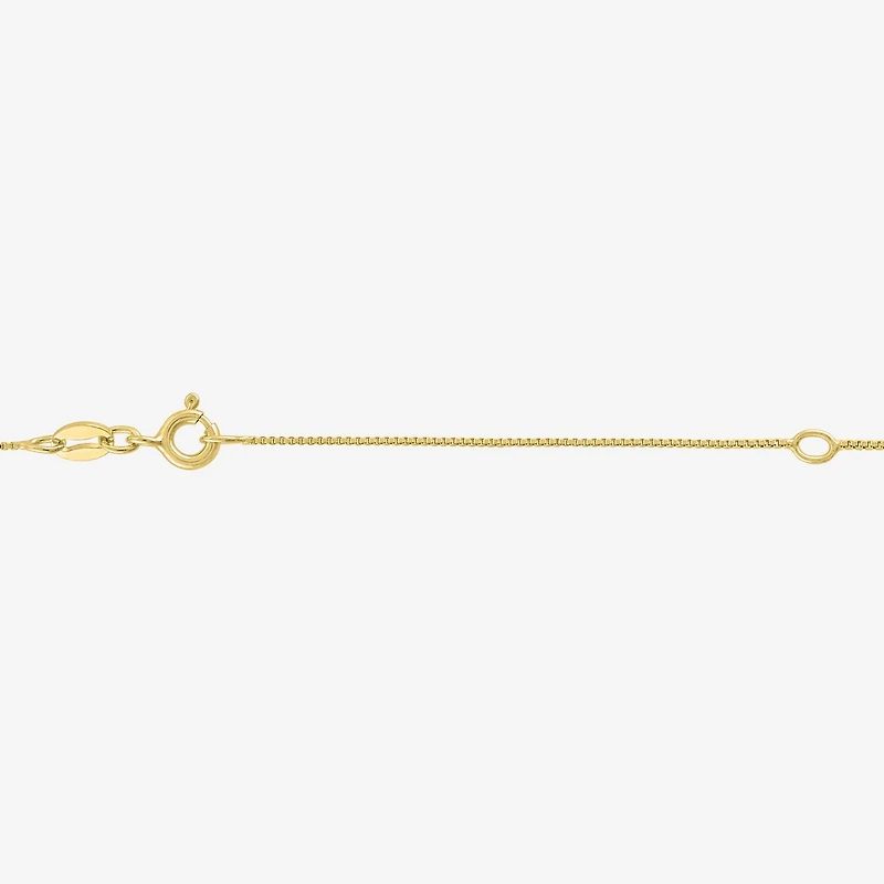 Diamond Blossom (G-H / I1-I2) Womens Diamond Accent Lab Grown White Diamond 10K Gold Cross 18 Inch Pendant Necklace