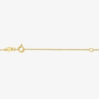 Diamond Blossom Linear (G-H / Si2-I1) Womens 1/10 CT. T.W. Lab Grown White Diamond 14K Gold Over Silver 18 Inch Pendant Necklace