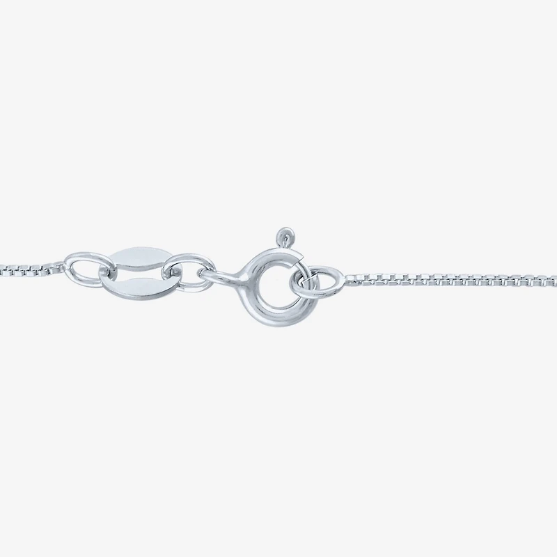 Diamond Blossom (G-H / Si2-I1) Womens 1/10 CT. T.W. Lab Grown White Sterling Silver Cross 18 Inch Pendant Necklace