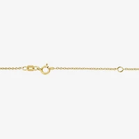 Diamond Accent (G-H / Si2-I1) Womens Lab Grown White 14K Gold Over Silver Sterling Moon 18 Inch Pendant Necklace